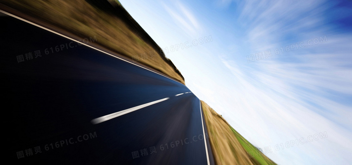 高速公路banner海报