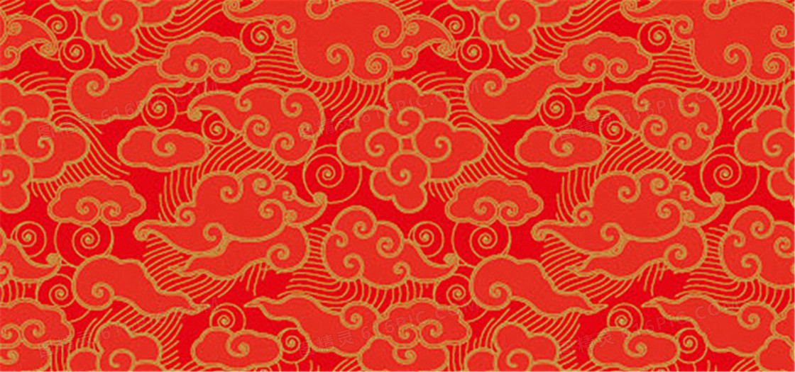 红色中国风纹理背景