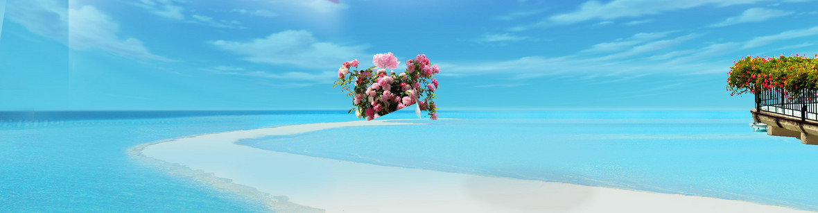 沙滩 背景背景图片下载_1920x500像素jpg格式_编号vo8