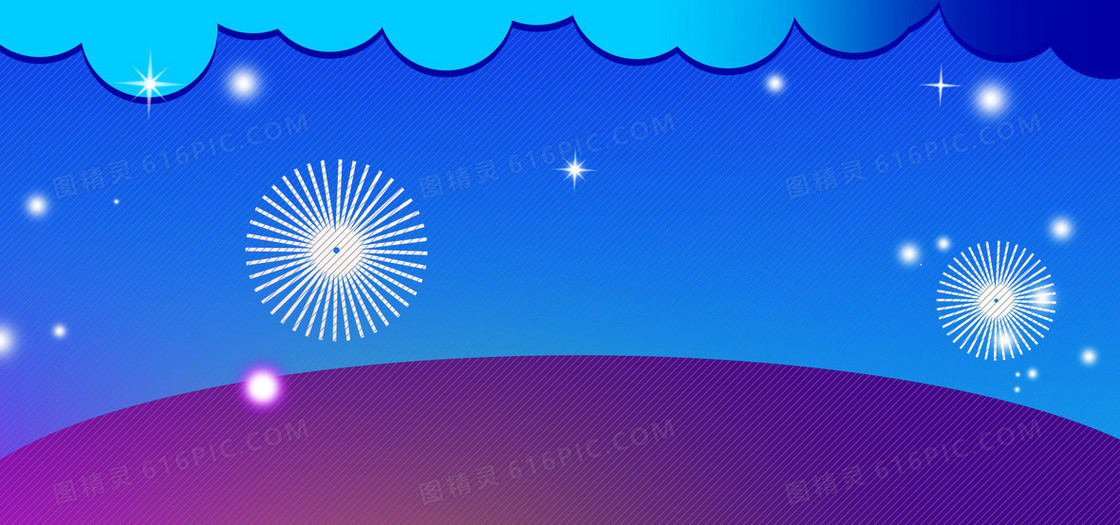 蓝色梦幻背景