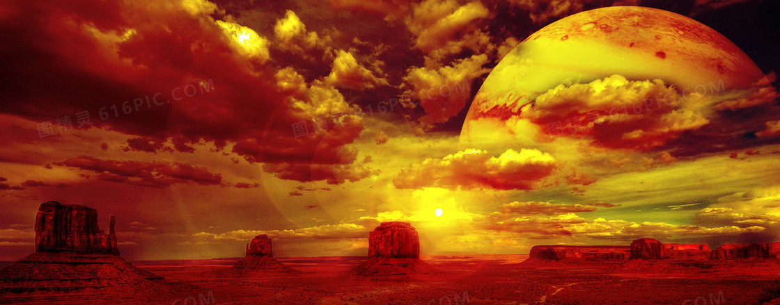 科幻酷炫太空banner