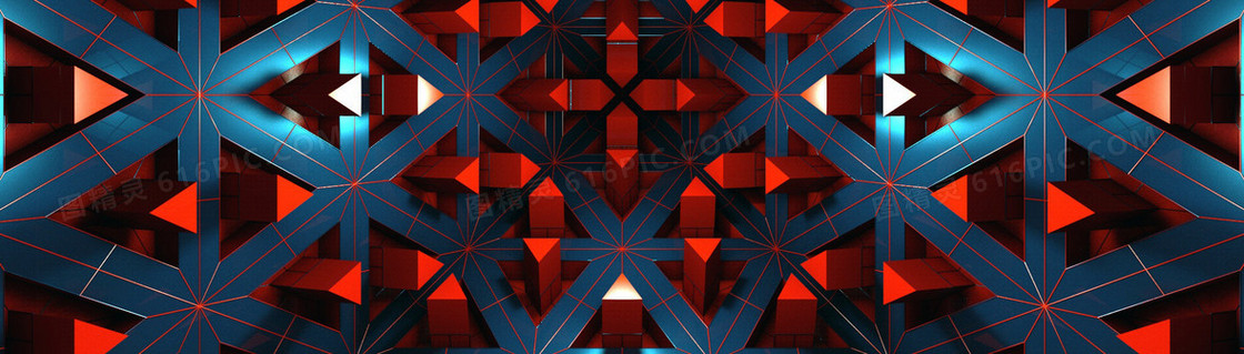 酷炫金属背景banner