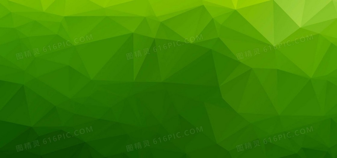 绿色低多边形背景banner