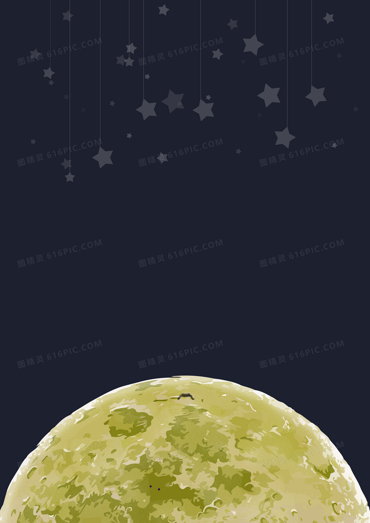 星月背景图片下载 免费高清星月背景设计素材 图精灵