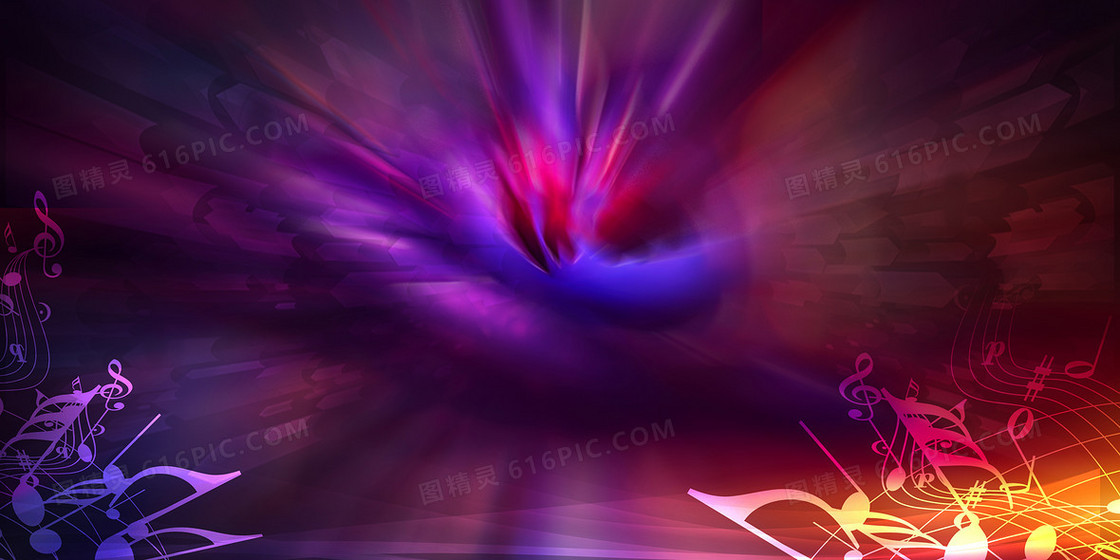 音乐节紫色背景素材