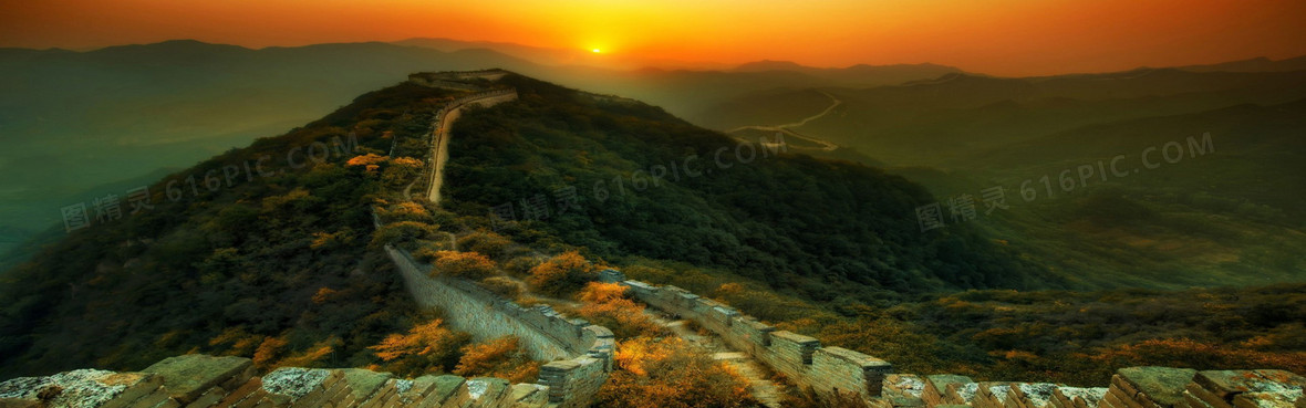 长城风景背景