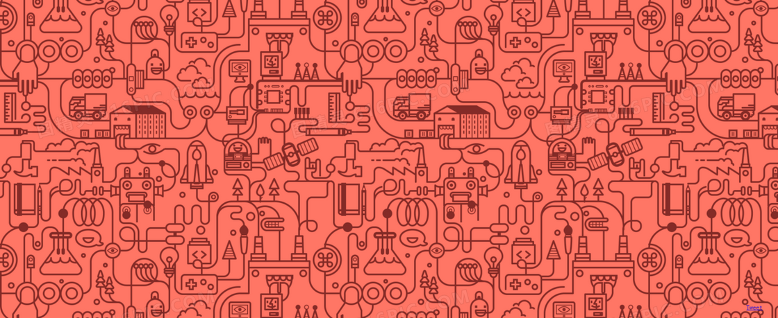 欧美卡通 文艺风格背景banner