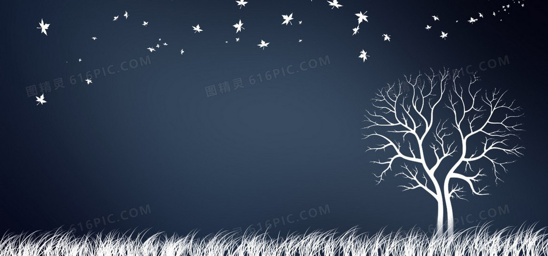 卡通树图片背景