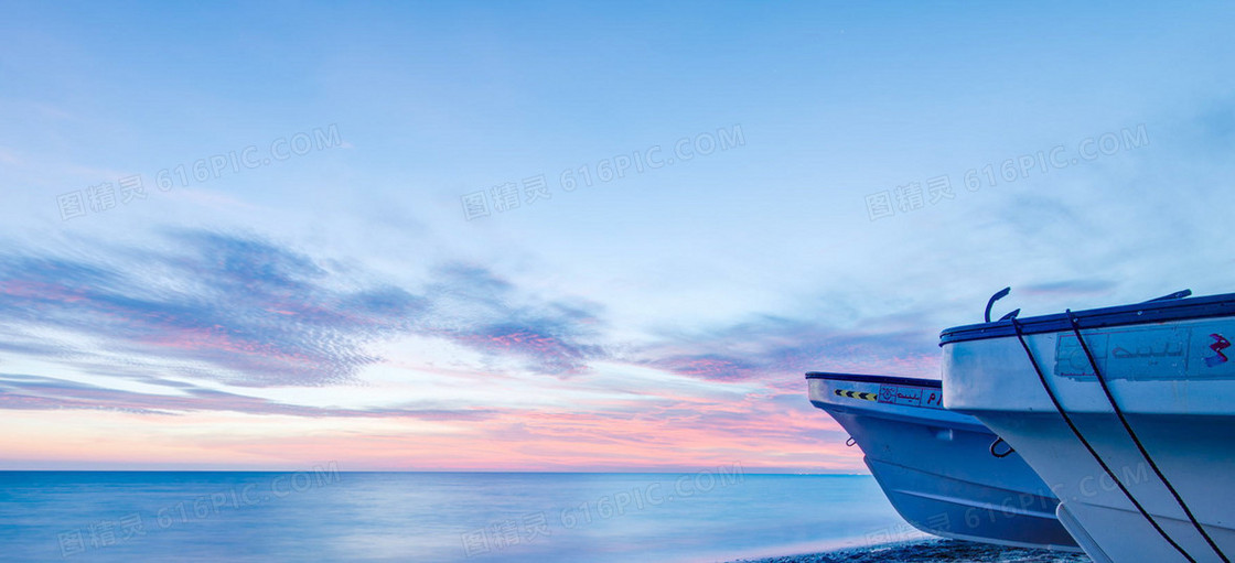 夏季 沙滩 天空 海边背景banner