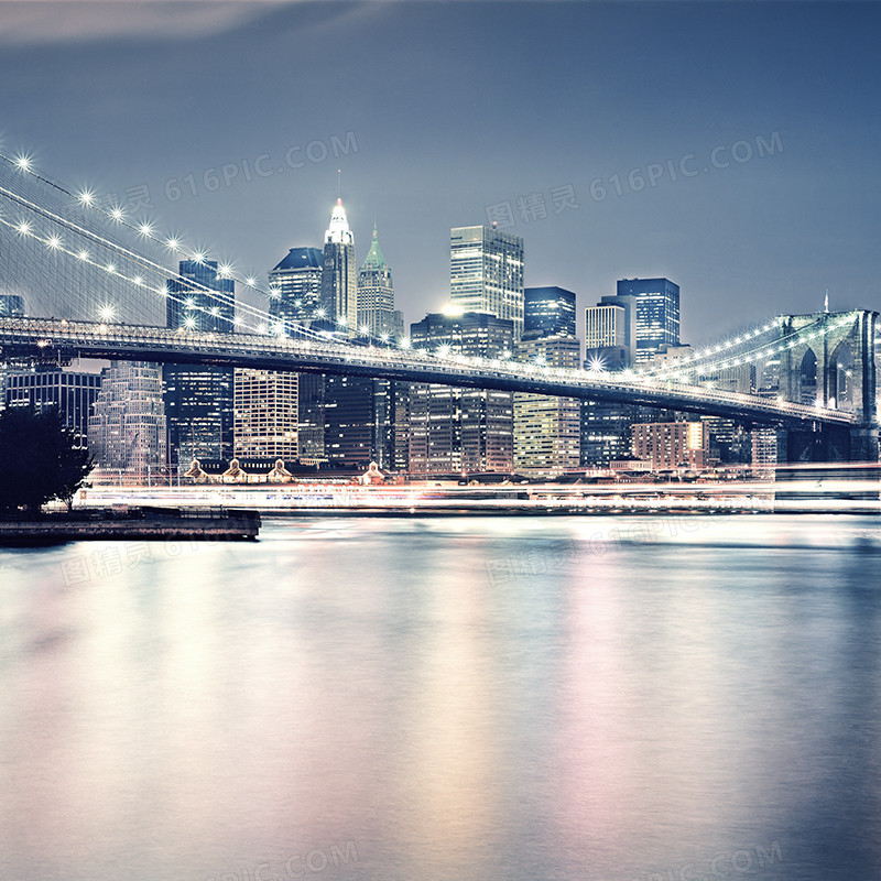 大桥夜景背景