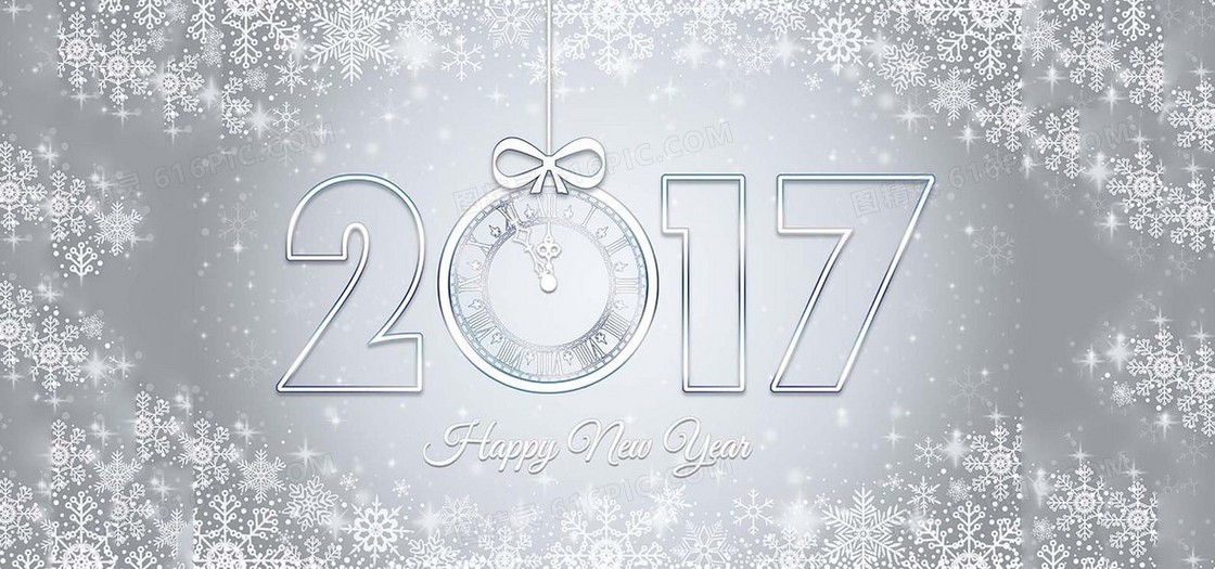 唯美雪花2017圣诞背景高清图片