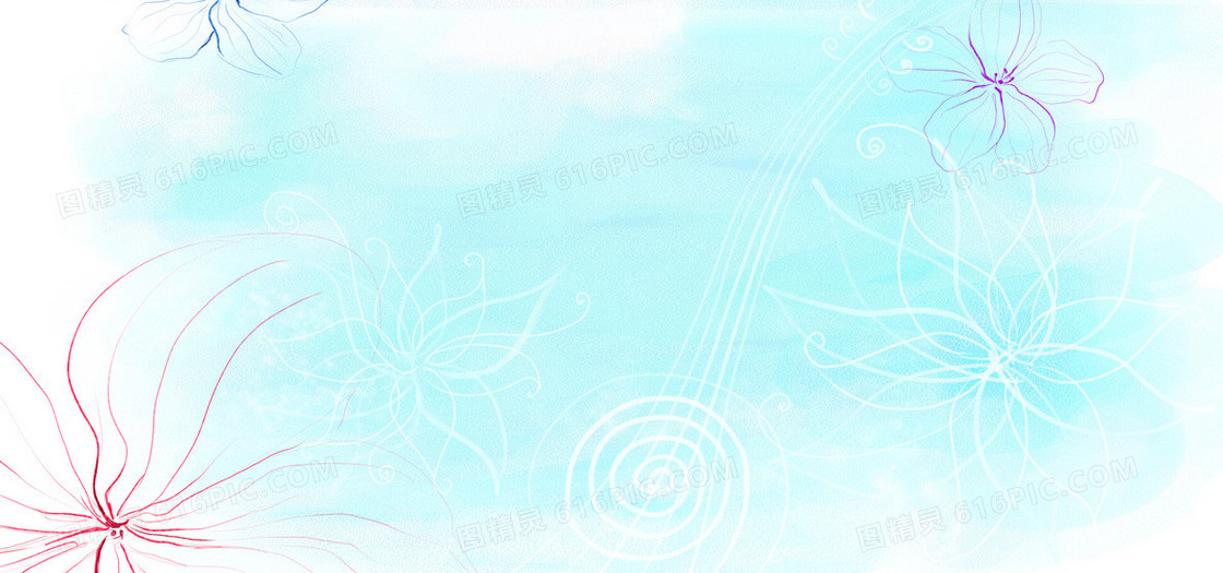 蓝色梦幻背景