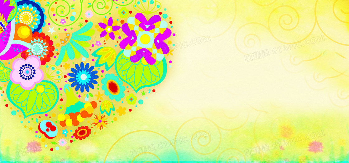 花纹ppt背景banner