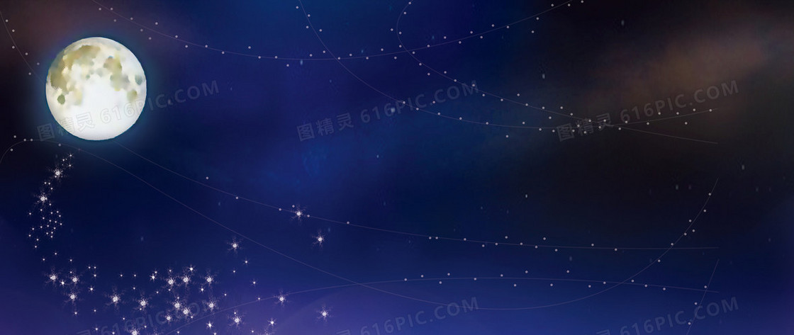 夜空深邃星点背景banner