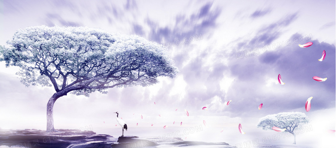 唯美背景banner