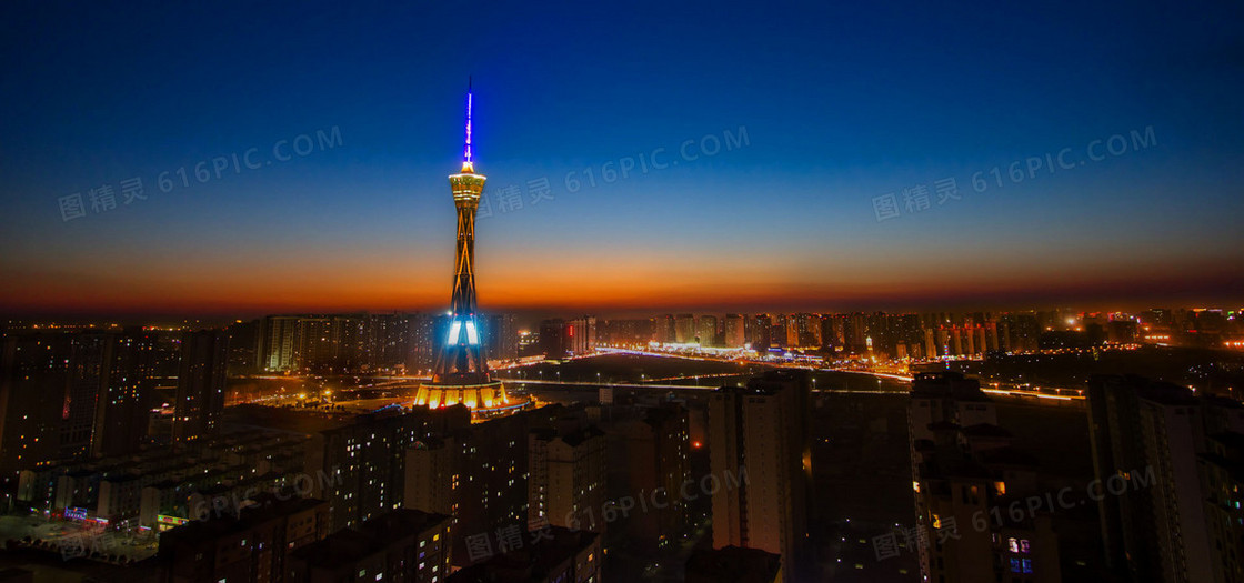 夜景城市海报素材