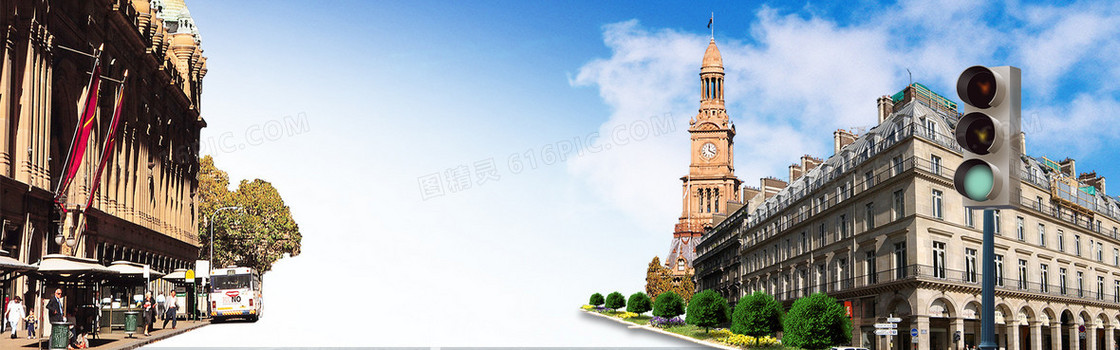 欧式建筑背景