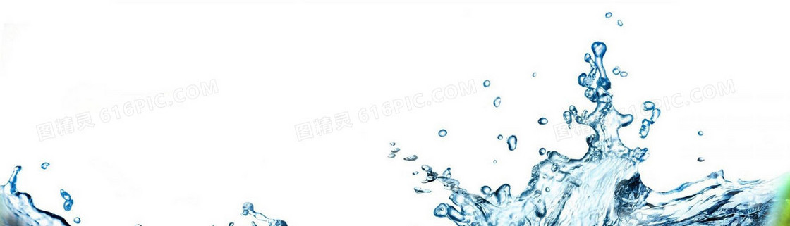 蓝色 水珠 水花 水滴 简约
