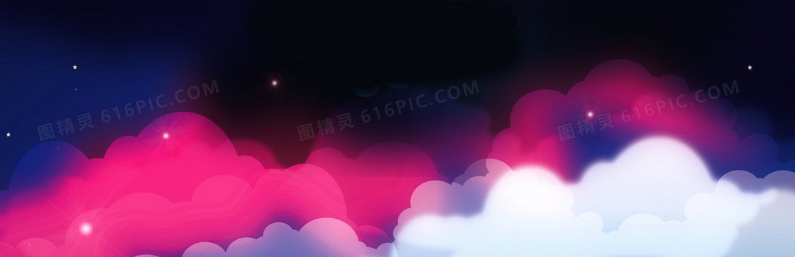 淘宝天猫扁平式banner背景