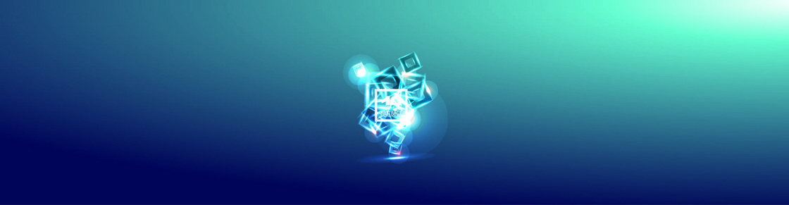 科技 科技蓝 渐变 蓝色 立体 扁平 几何 背景banner