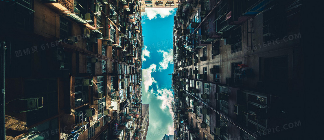 摄影天空楼房背景