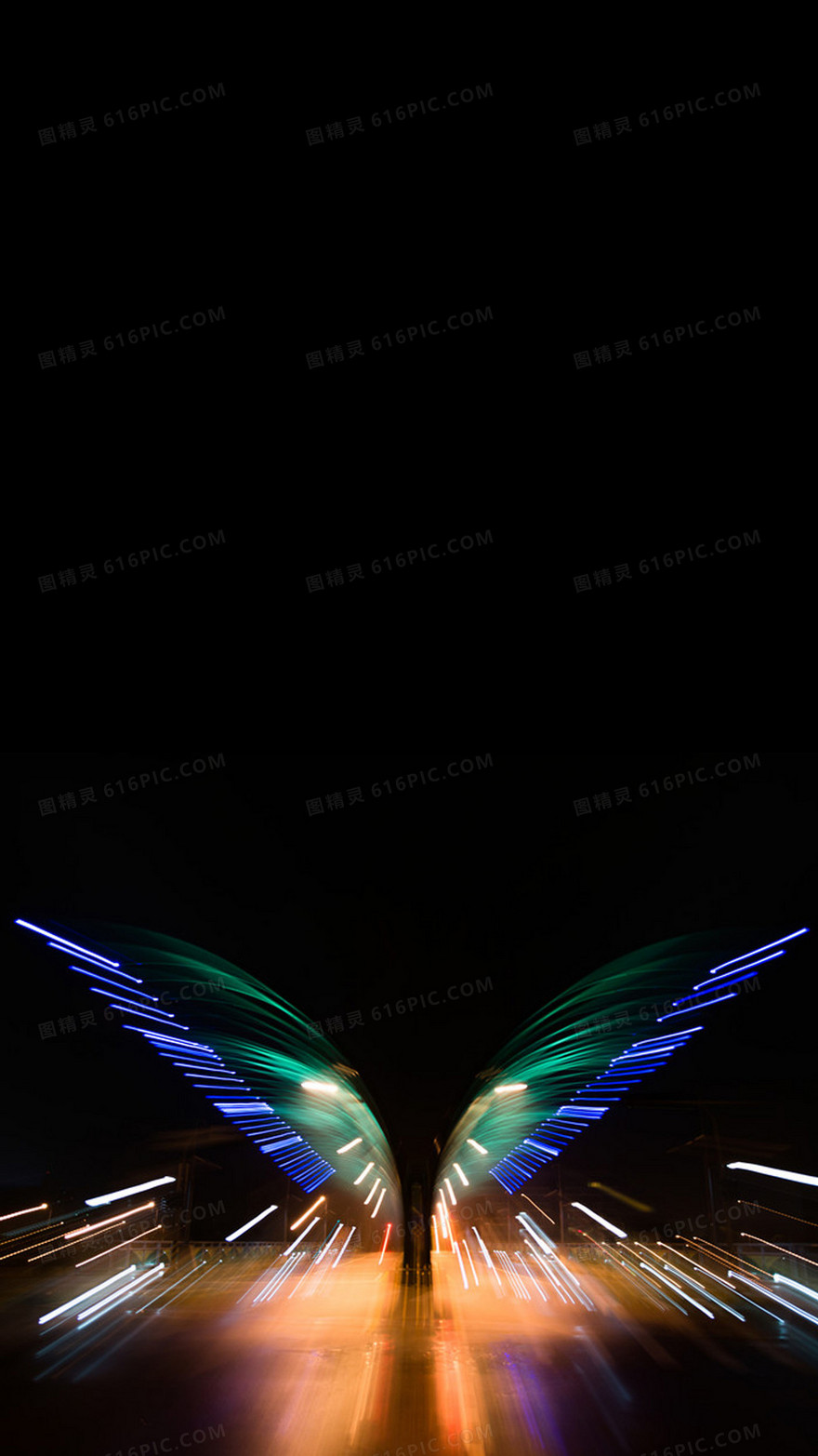 彩色翅膀H5背景