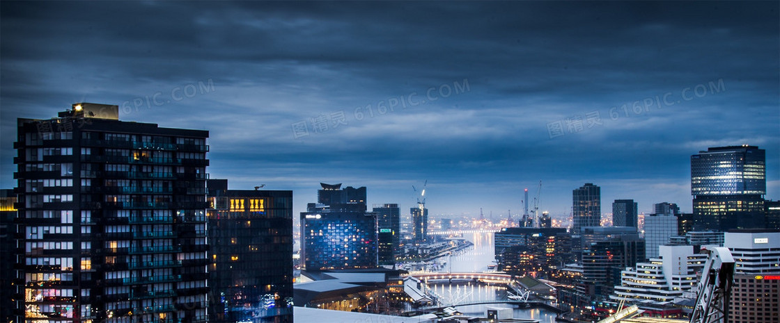 城市都市夜晚繁华背景