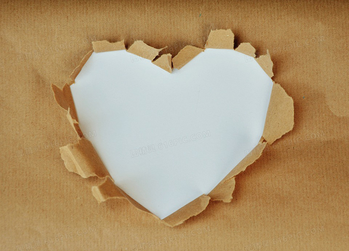 纸片包装纸心形背景