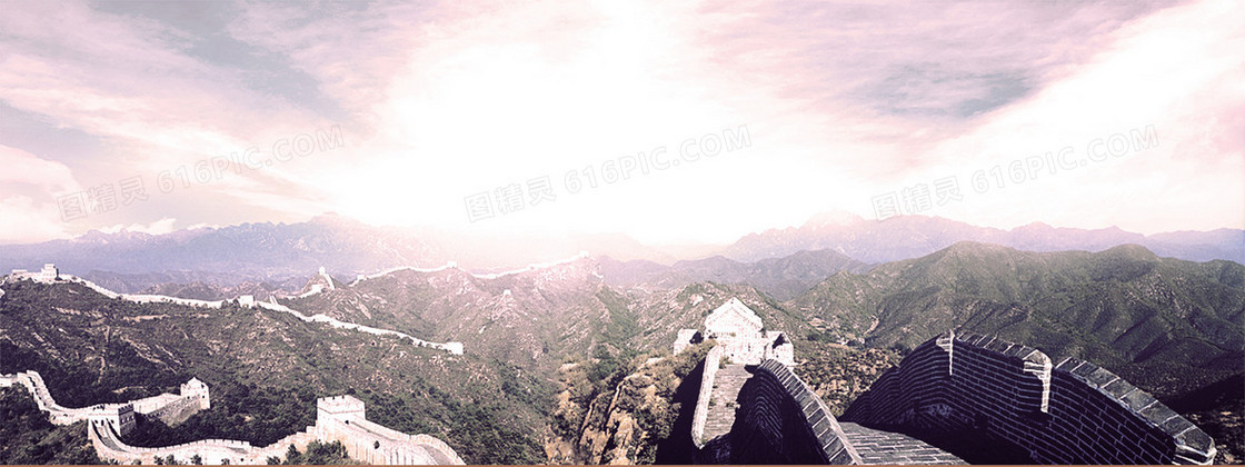 长城风景背景