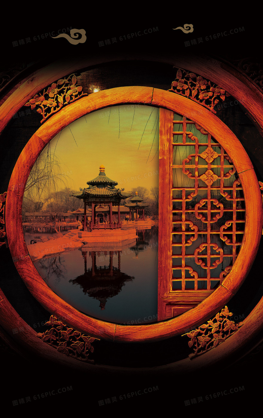 古典建筑背景素材