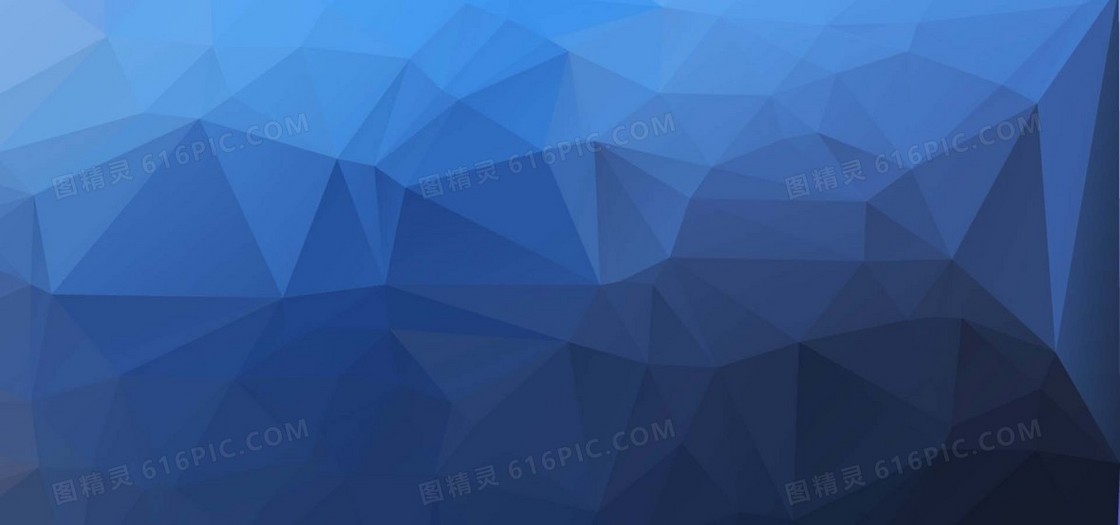 蓝色几何低多边形