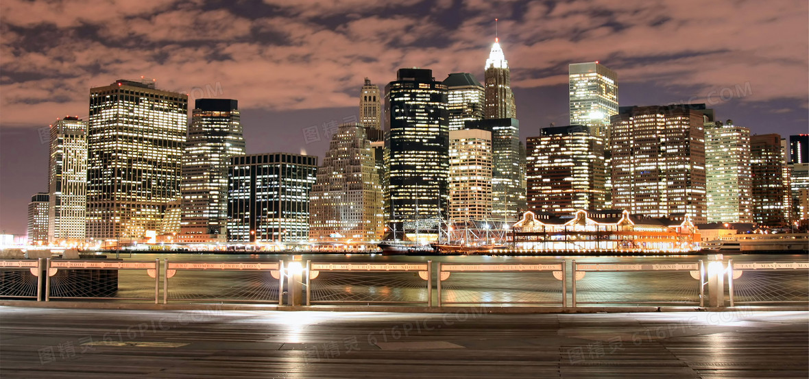 城市夜景背景图片下载_1920x900像素jpg格式_编号18rfg2ndz_图精灵