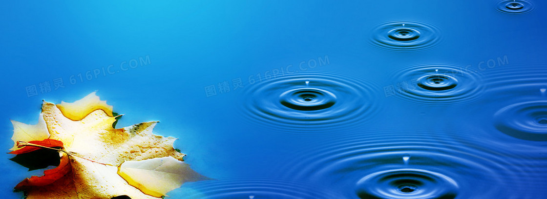 蓝色背景banner