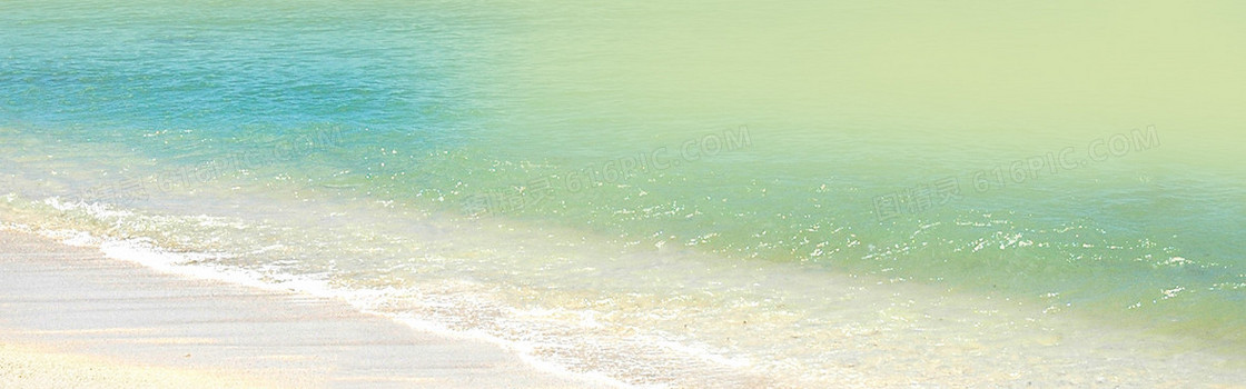 夏季海边背景banner