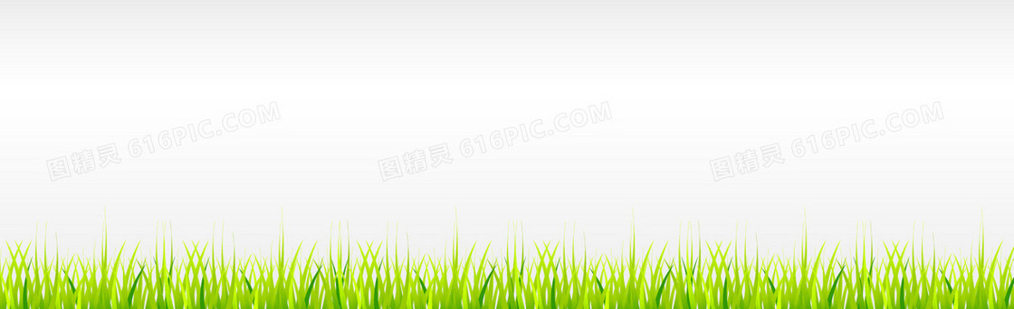 绿草装饰banner背景