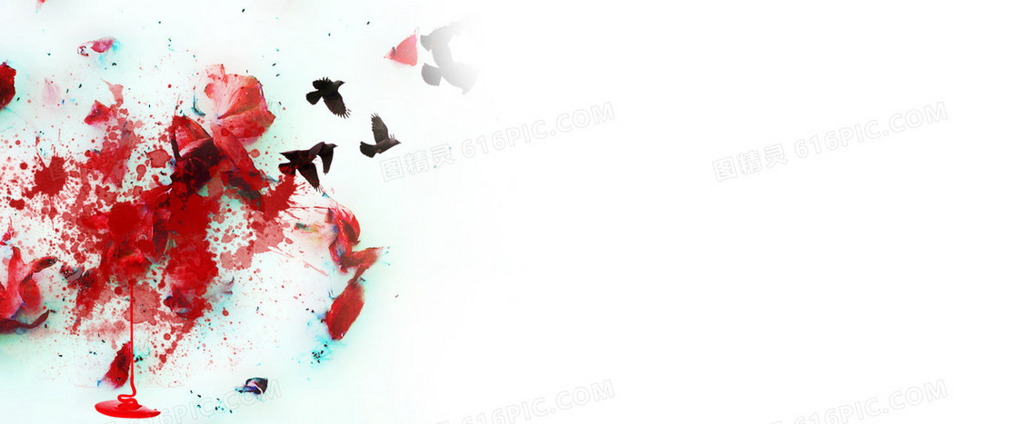 涂鸦水墨背景banner