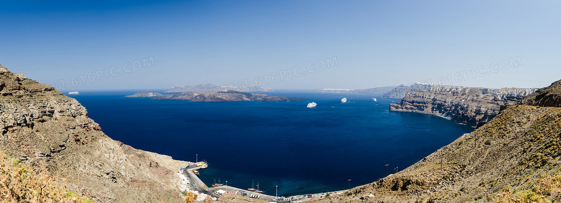 国外旅游岛中海水背景banner