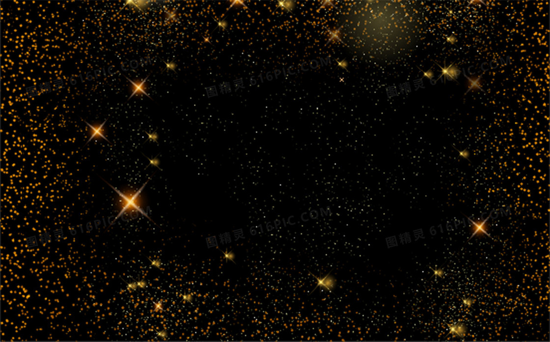 黑色金色闪光璀璨新年节日海报背景素材