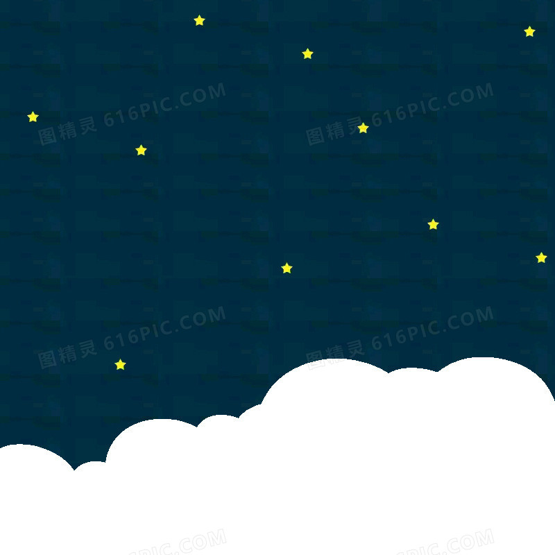 简约夜晚星空宝宝被子PSD分层主图背景