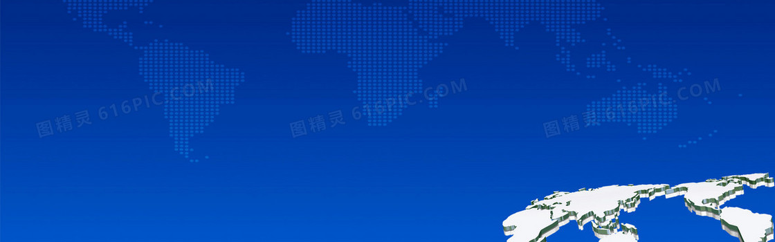 蓝色地球底纹海报banner