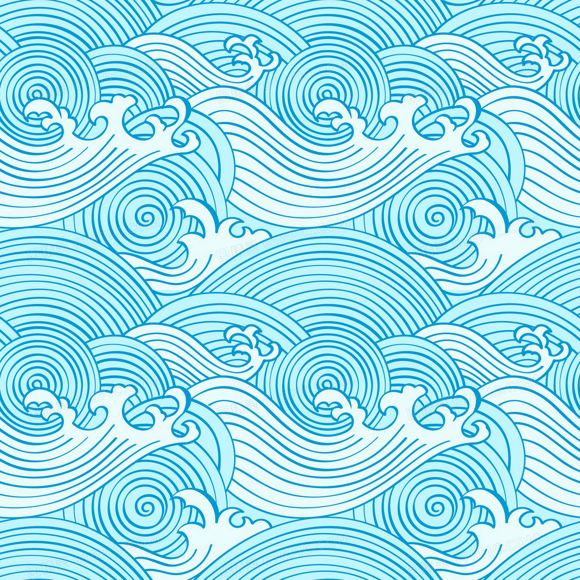 蓝色波浪背景图片下载_免费高清蓝色波浪背景设计素材