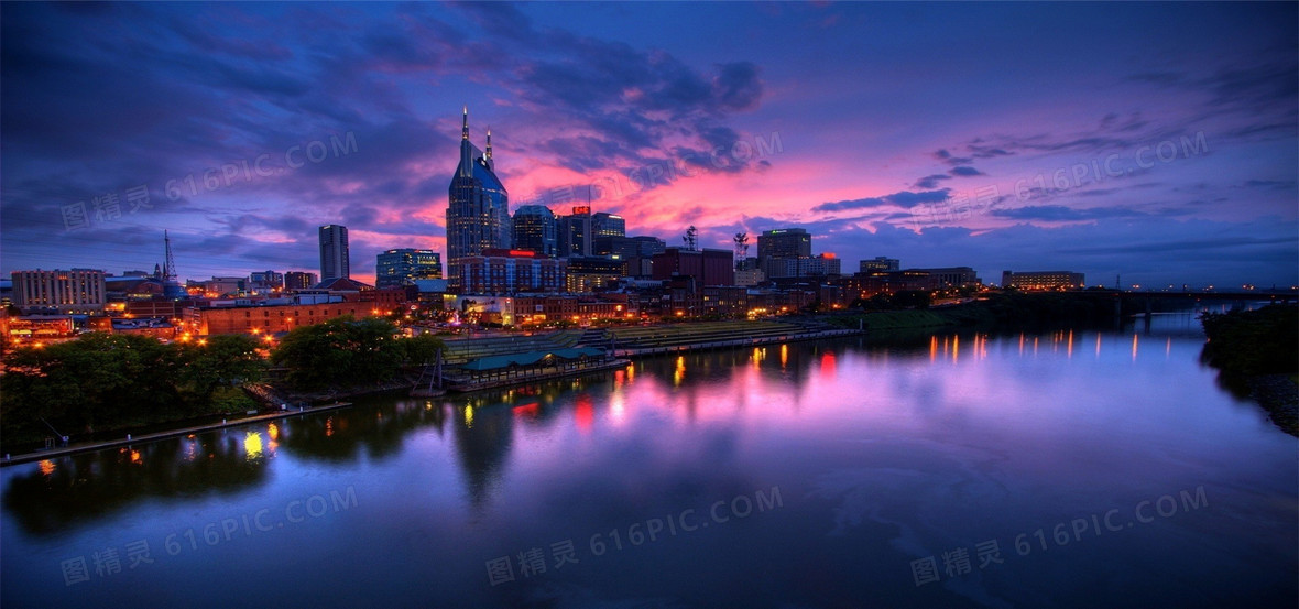 都市夜生活背景