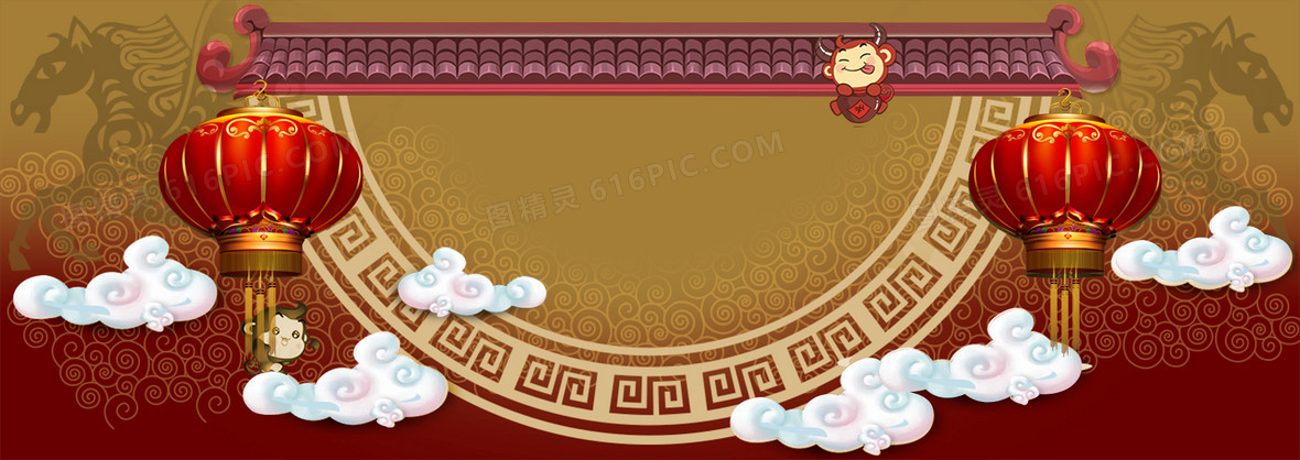 传统文化banner背景