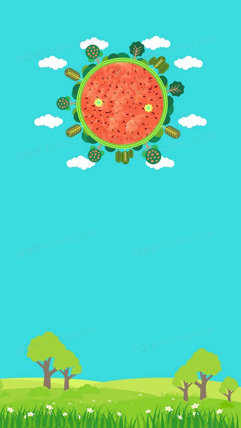 西瓜背景图