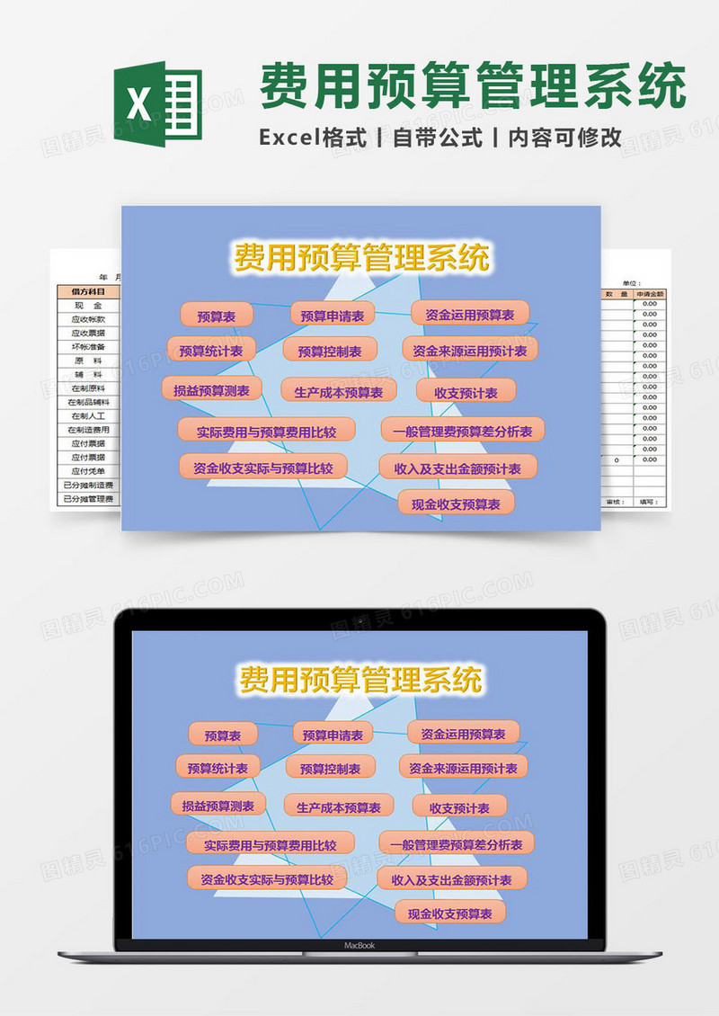 费用预算Excel管理系统