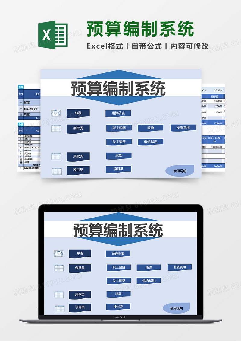 预算编制系统模板