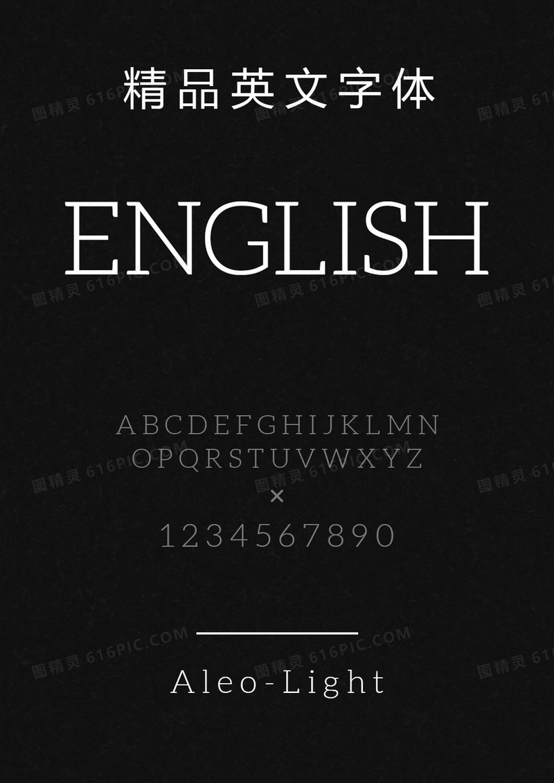 Aleo-Light英文字体