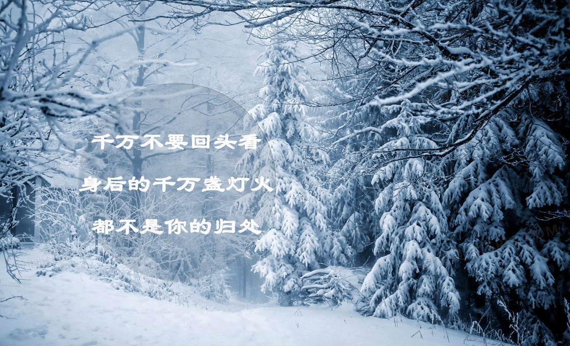 唯美冬季说说图片