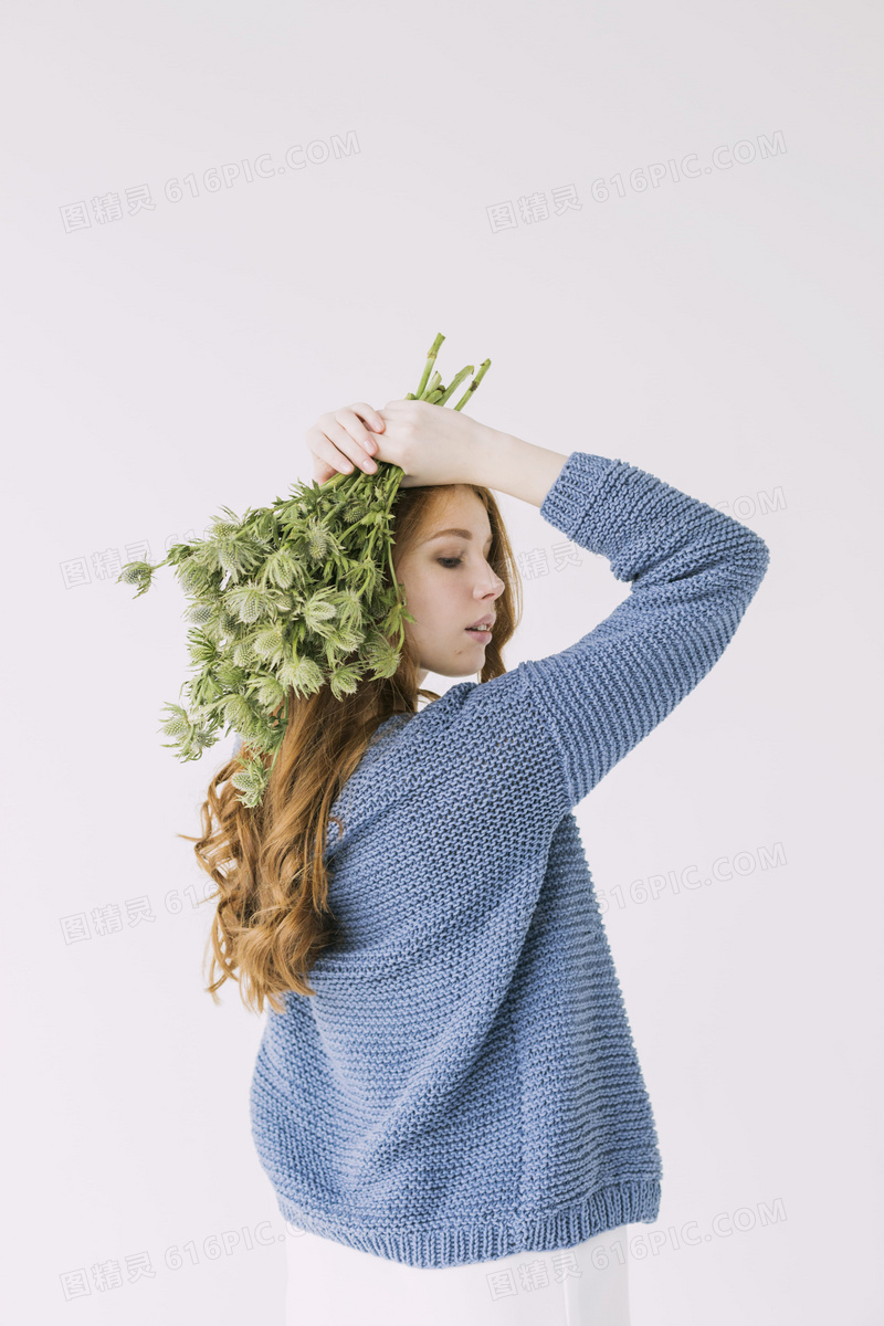 甜美女生个人艺术写真照