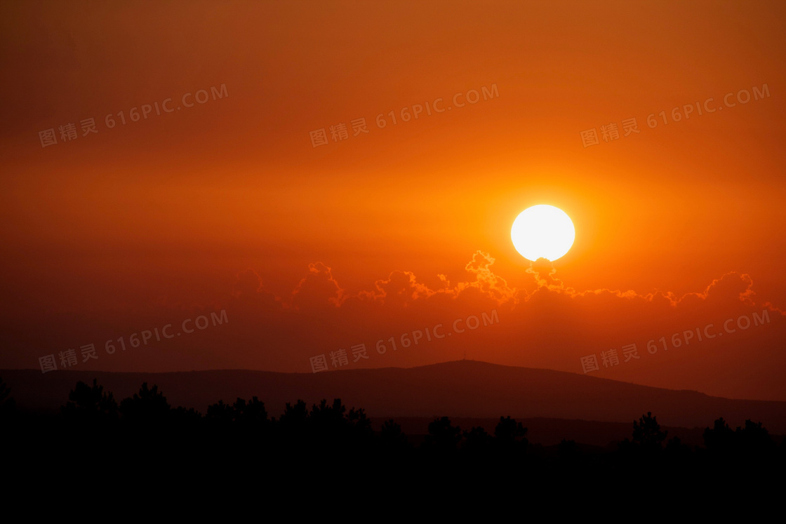 高清夕阳天空图片下载